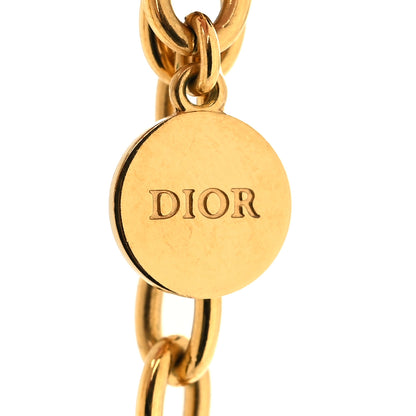 Christian Dior Metal CD Choker Necklace Gold 5 of 5