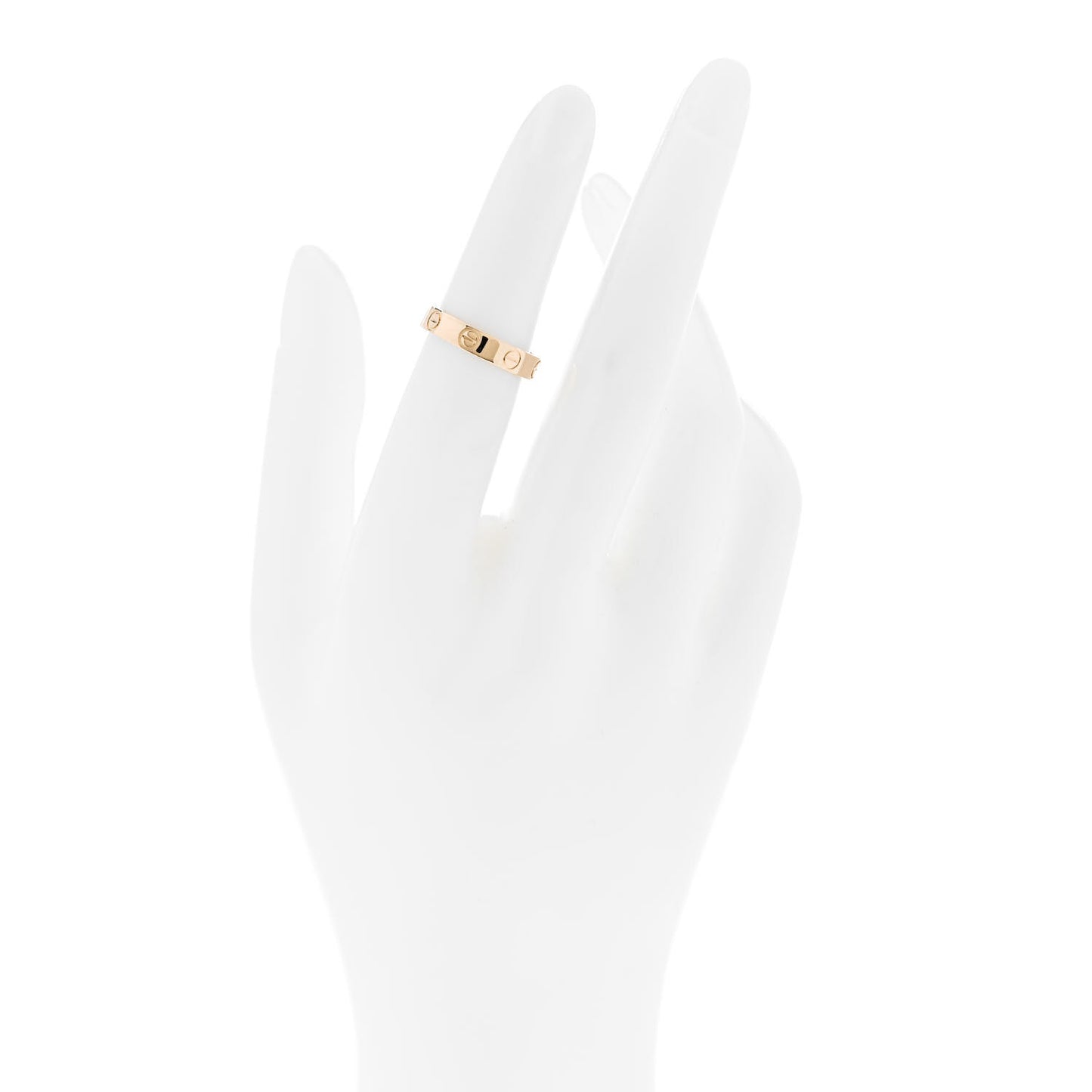 18K Yellow Gold 3.5mm LOVE Wedding Band Ring 49 4.75