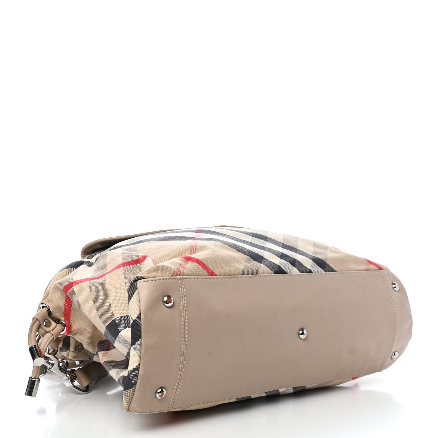 Nova Check Tote Diaper Bag Beige