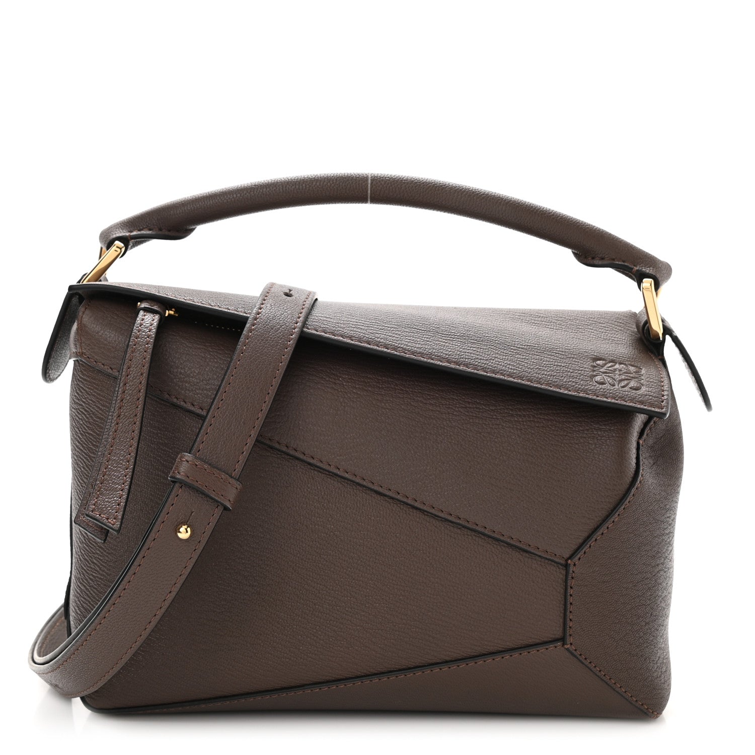 Loewe Goatskin Small Puzzle Edge Bag Taupe 1 of 6