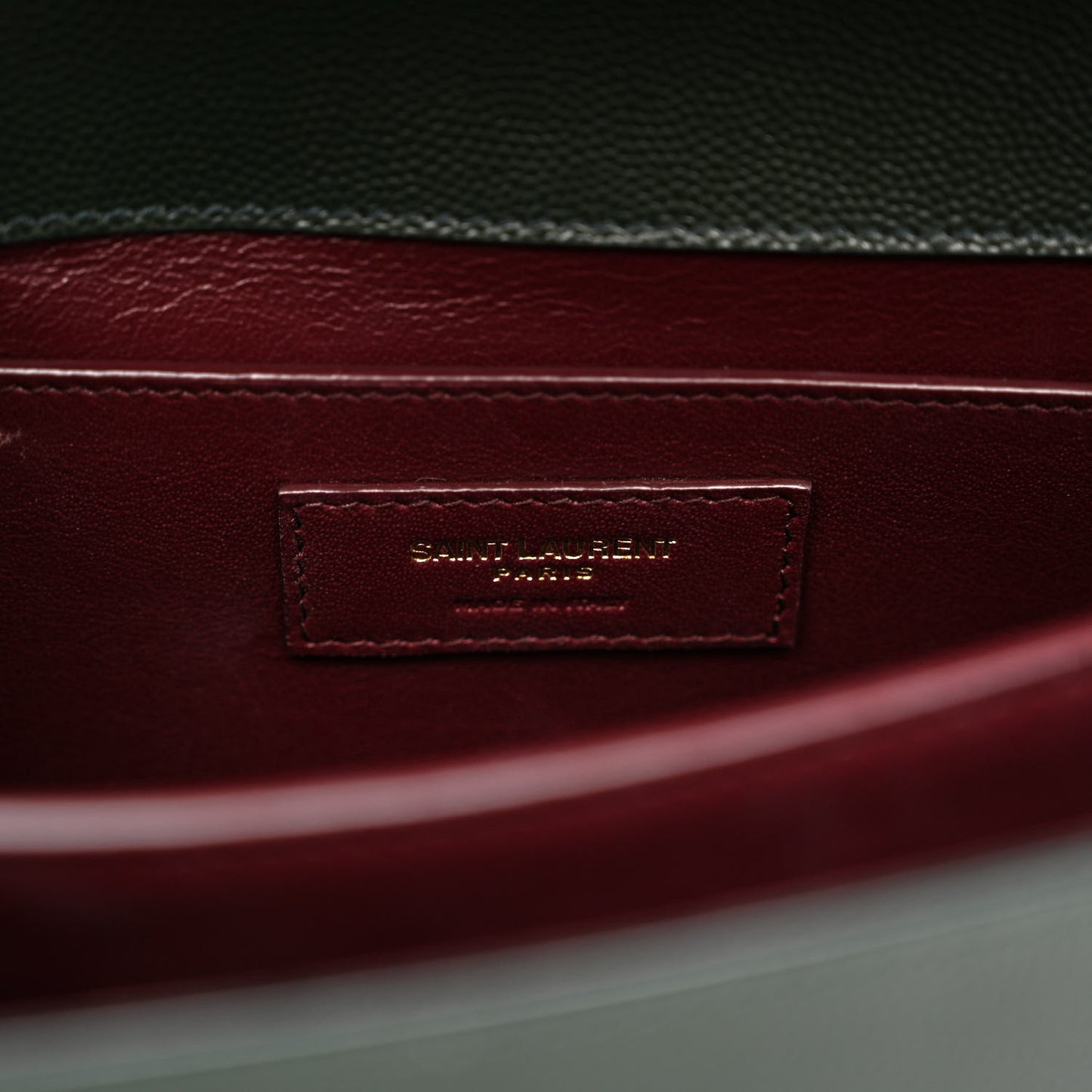 Grain de Poudre Medium Classic Monogram Cassandra Top Handle Dark Green