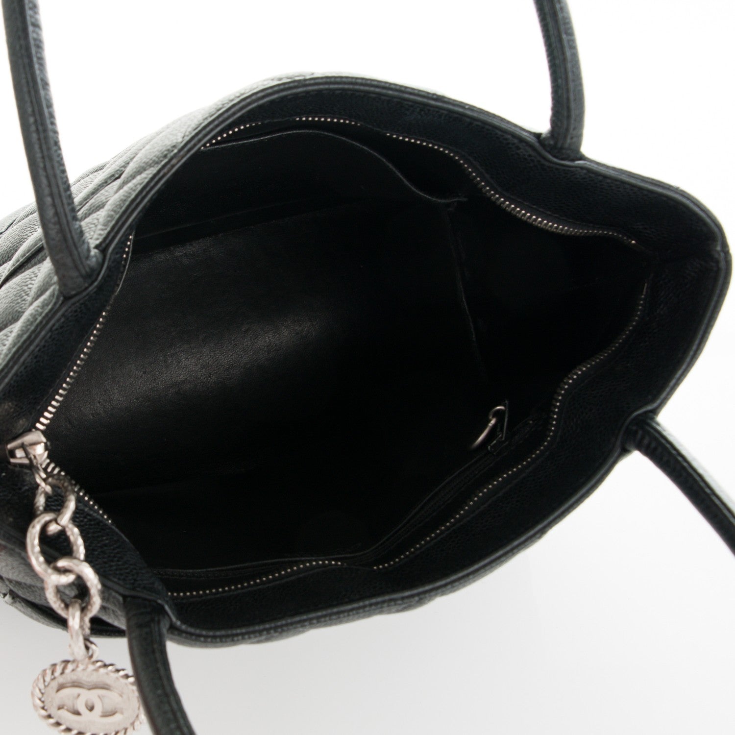 Chanel Caviar Quilted Medallion Tote Black 5 of 5