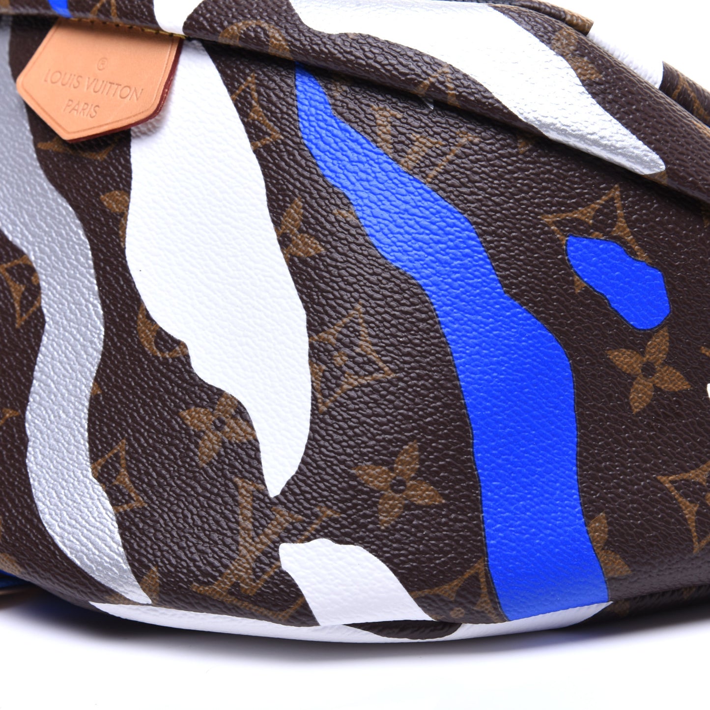 X LOL Monogram Bumbag Blue Silver