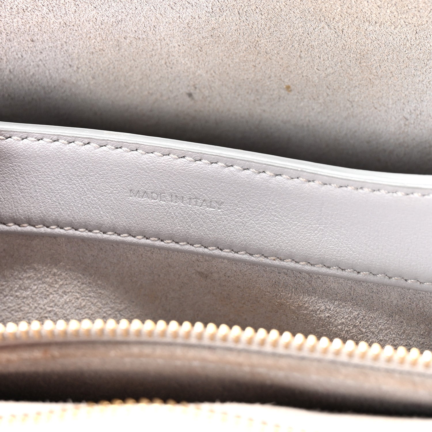 Celine Smooth Calfskin Teen Soft 16 Shoulder Bag Light Grey 7 of 10