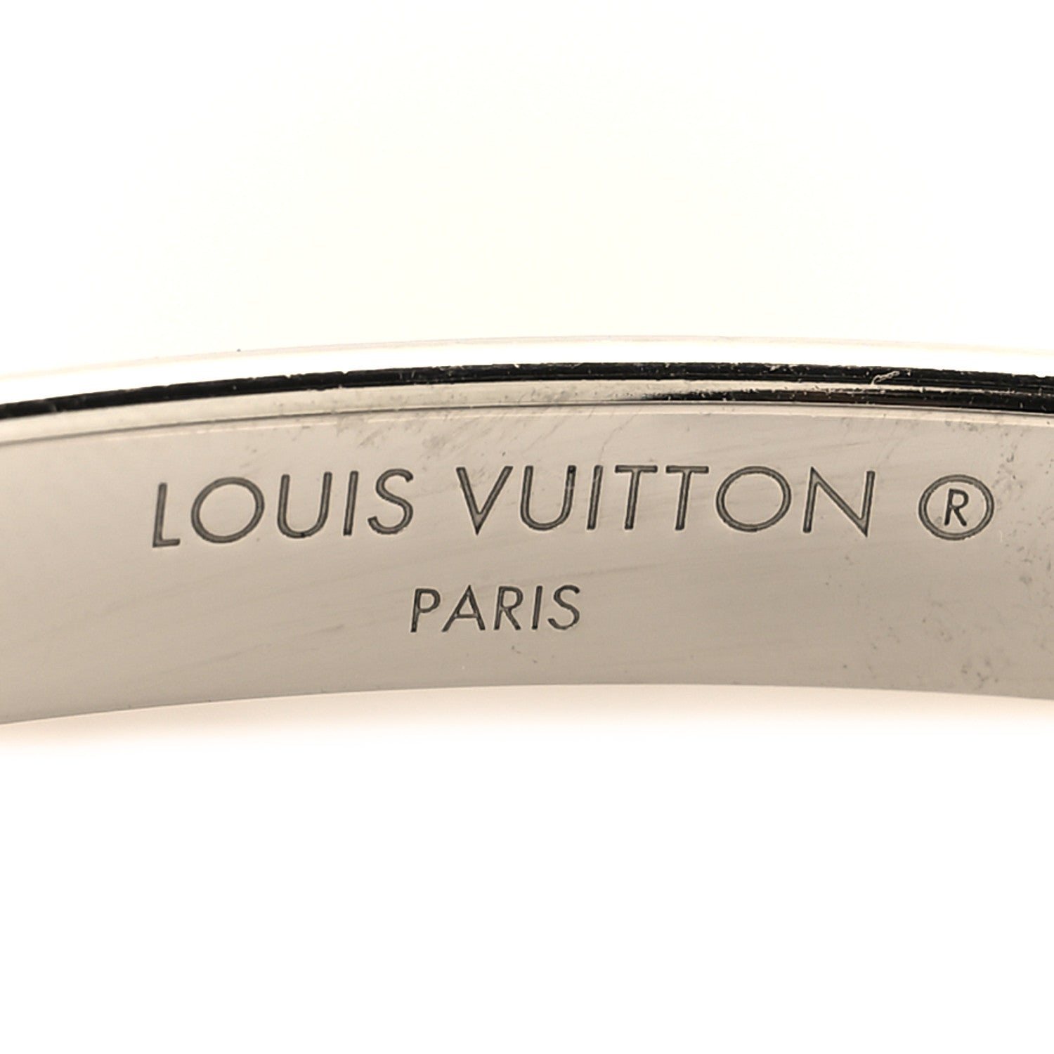 Louis Vuitton Brass Monogram Nanogram Bracelet M Palladium 4 of 5