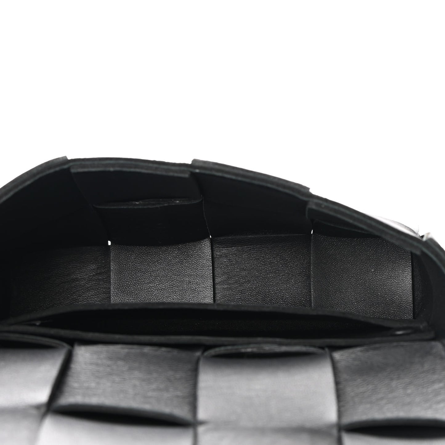 Nappa Maxi Intreccio The Belt Cassette Bag Black