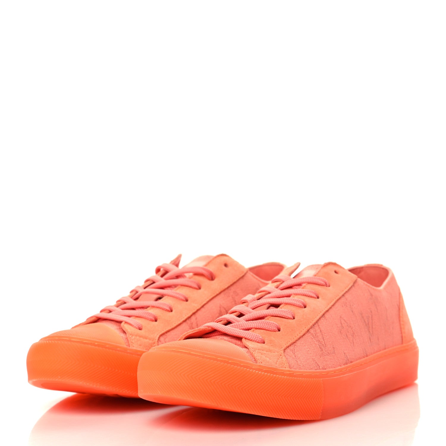 Louis Vuitton Canvas Monogram Mens Tattoo Sneakers 8 Orange 3 of 8