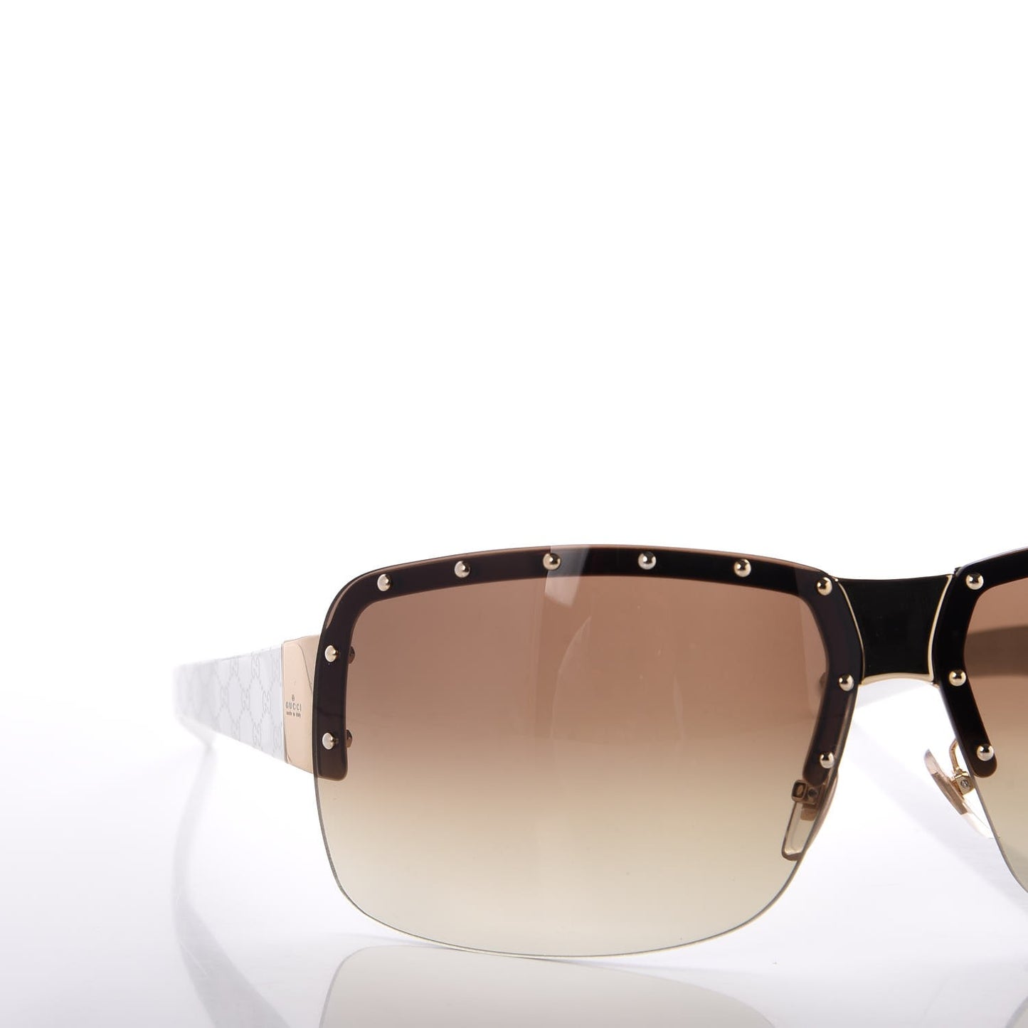 Studded Sunglasses 1819S White
