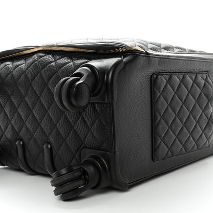 Chanel Calfskin Quilted Coco Case Trolley Black 10 of 15