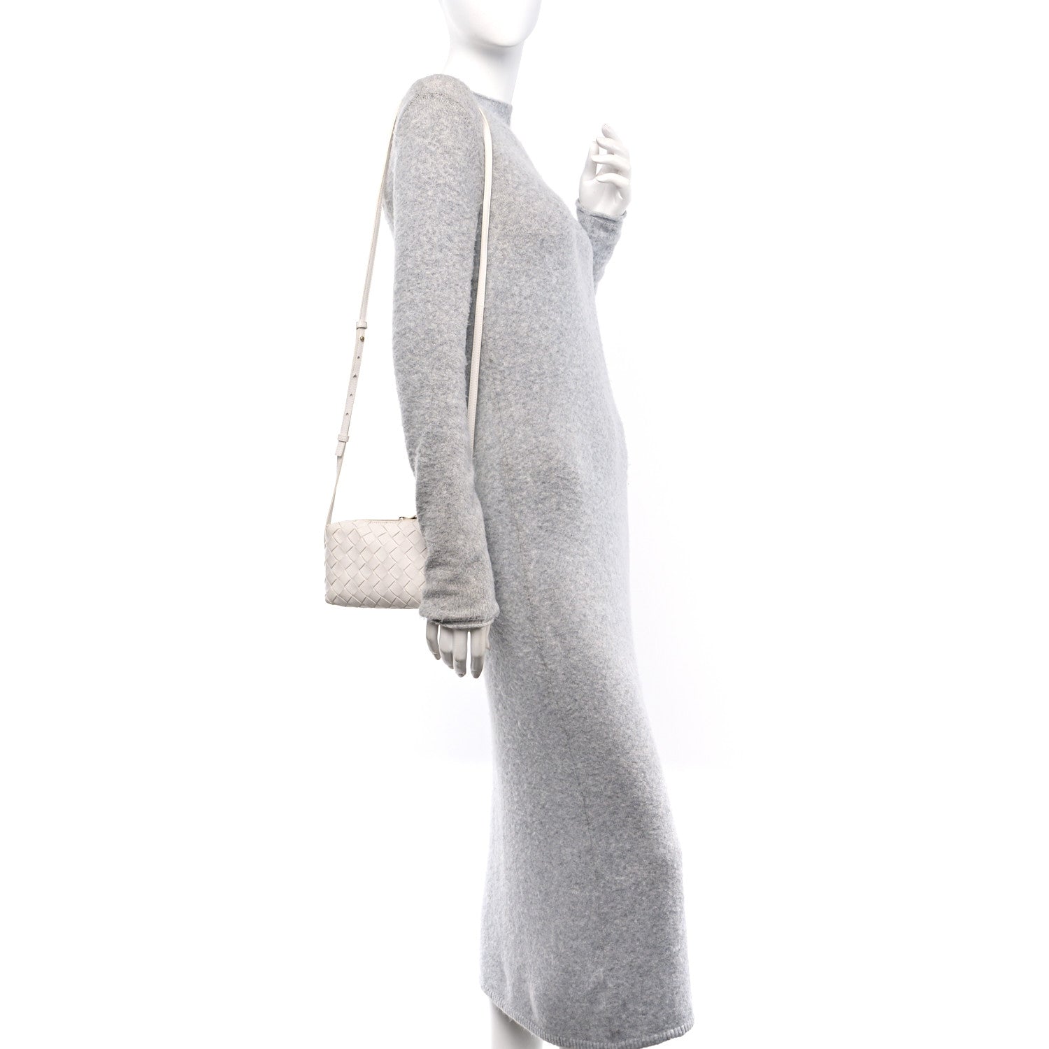 Bottega Veneta Nappa Intrecciato Candy Loop Camera Bag White 2 of 15
