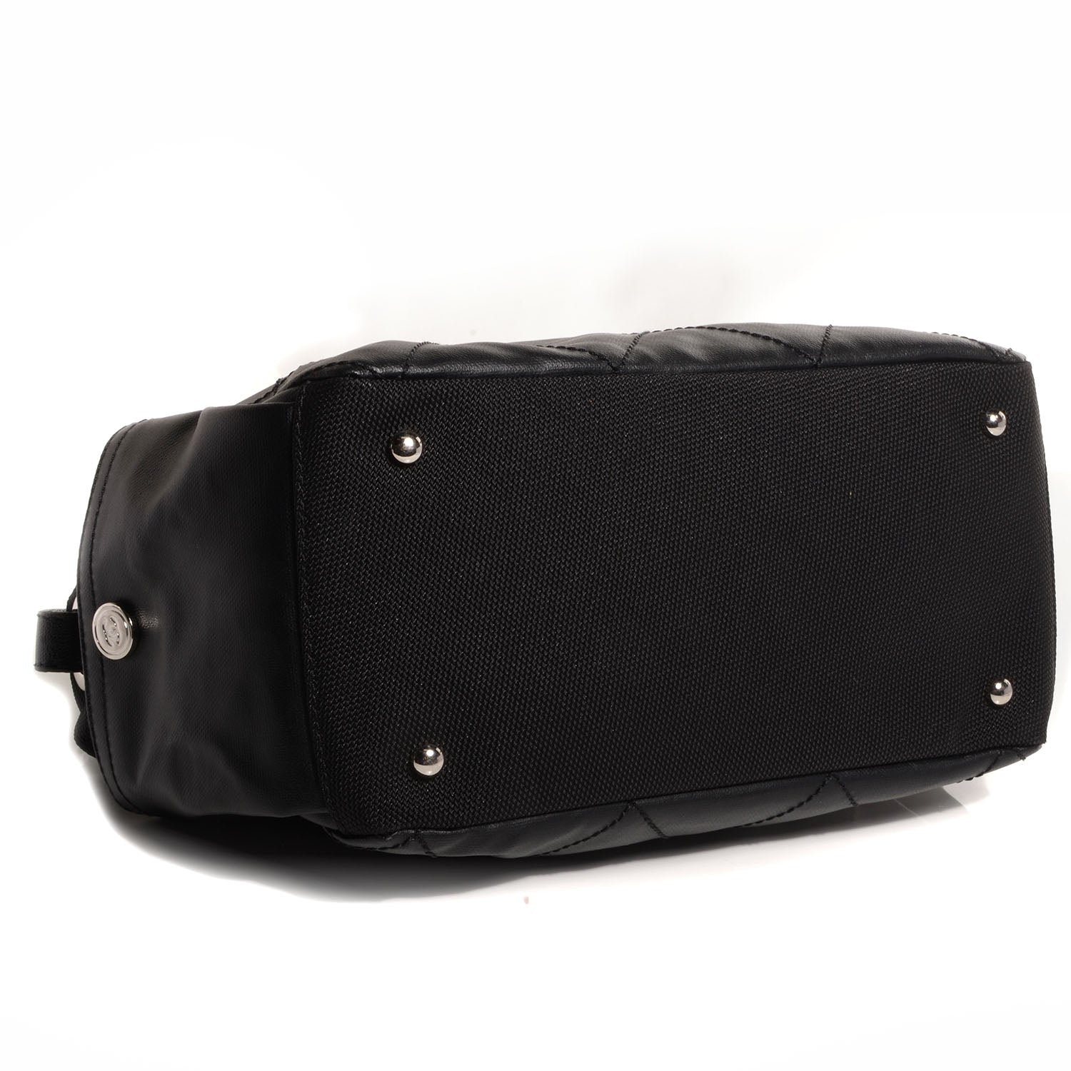 Chanel Coated Canvas Paris Biarritz Hobo Black 4 of 6