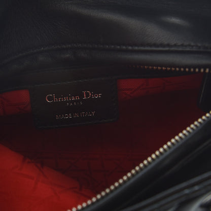 Christian Dior Lambskin Cannage Medium Lady Dior Black 7 of 11