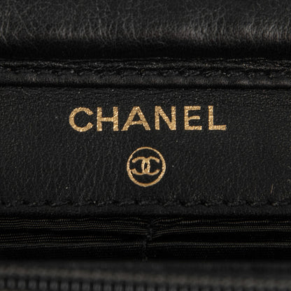 Chanel Patent Timeless CC Wallet On Chain WOC Black 6 of 9