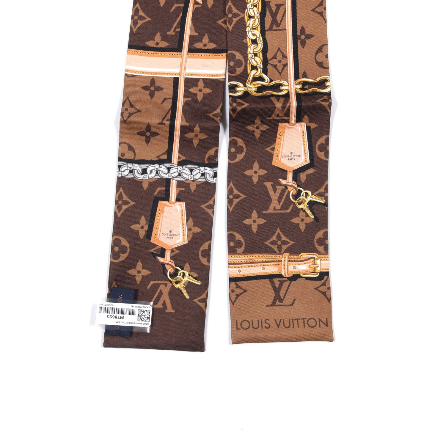Louis Vuitton Silk Monogram Confidential Bandeau Brown 4 of 4