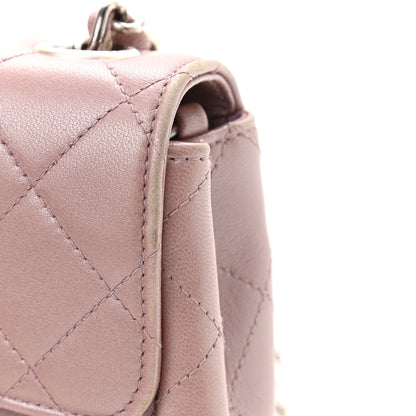 Chanel Metallic Lambskin Quilted Extra Mini Rectangular Flap Pink 16 of 19