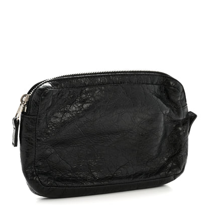 Balenciaga Agneau Arena Classic Hardware Grip Wallet Black 3 of 9