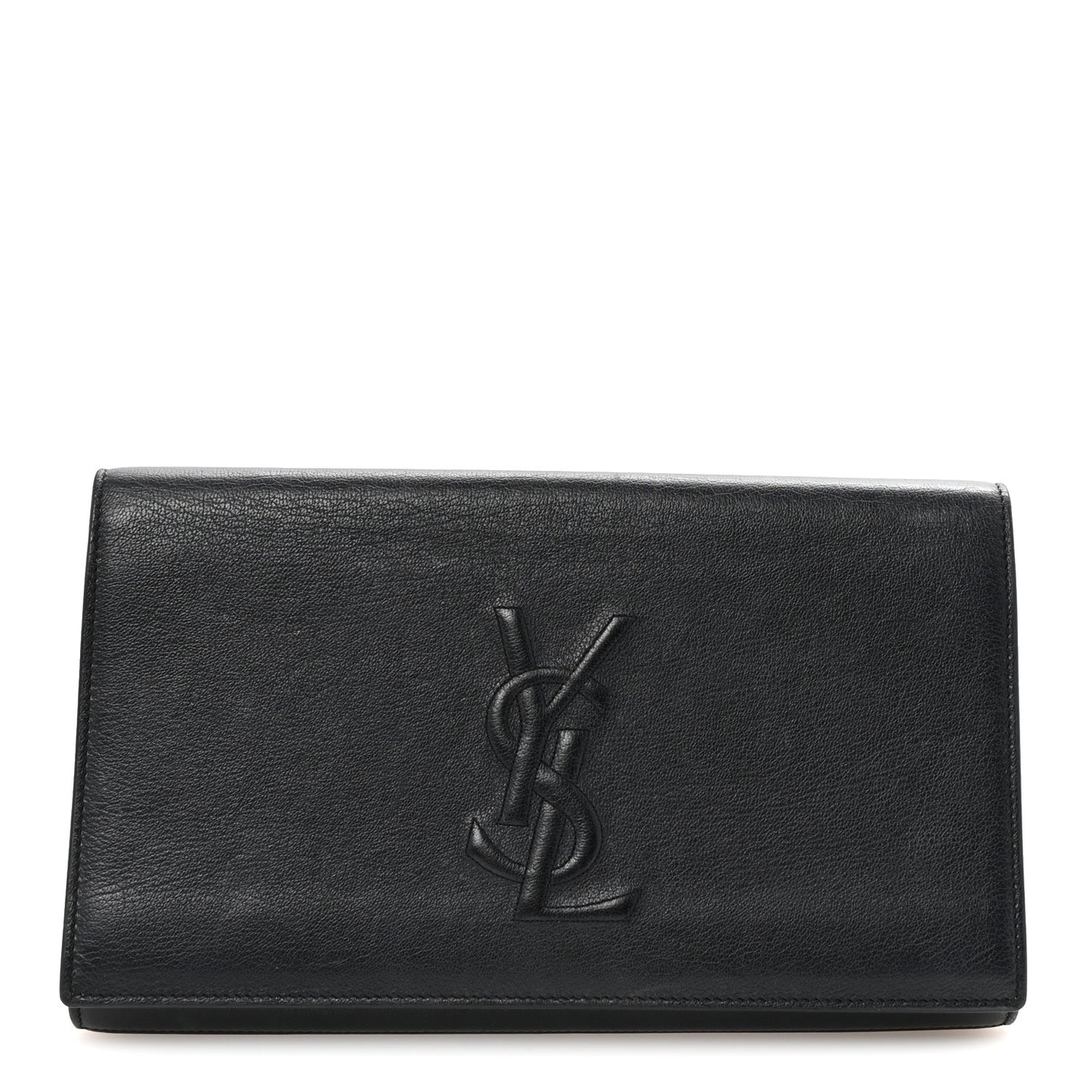 Calfskin Monogram Large Belle De Jour Clutch Black