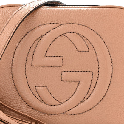 Gucci Pebbled Calfskin Small Soho Disco Bag Camelia 8 of 11