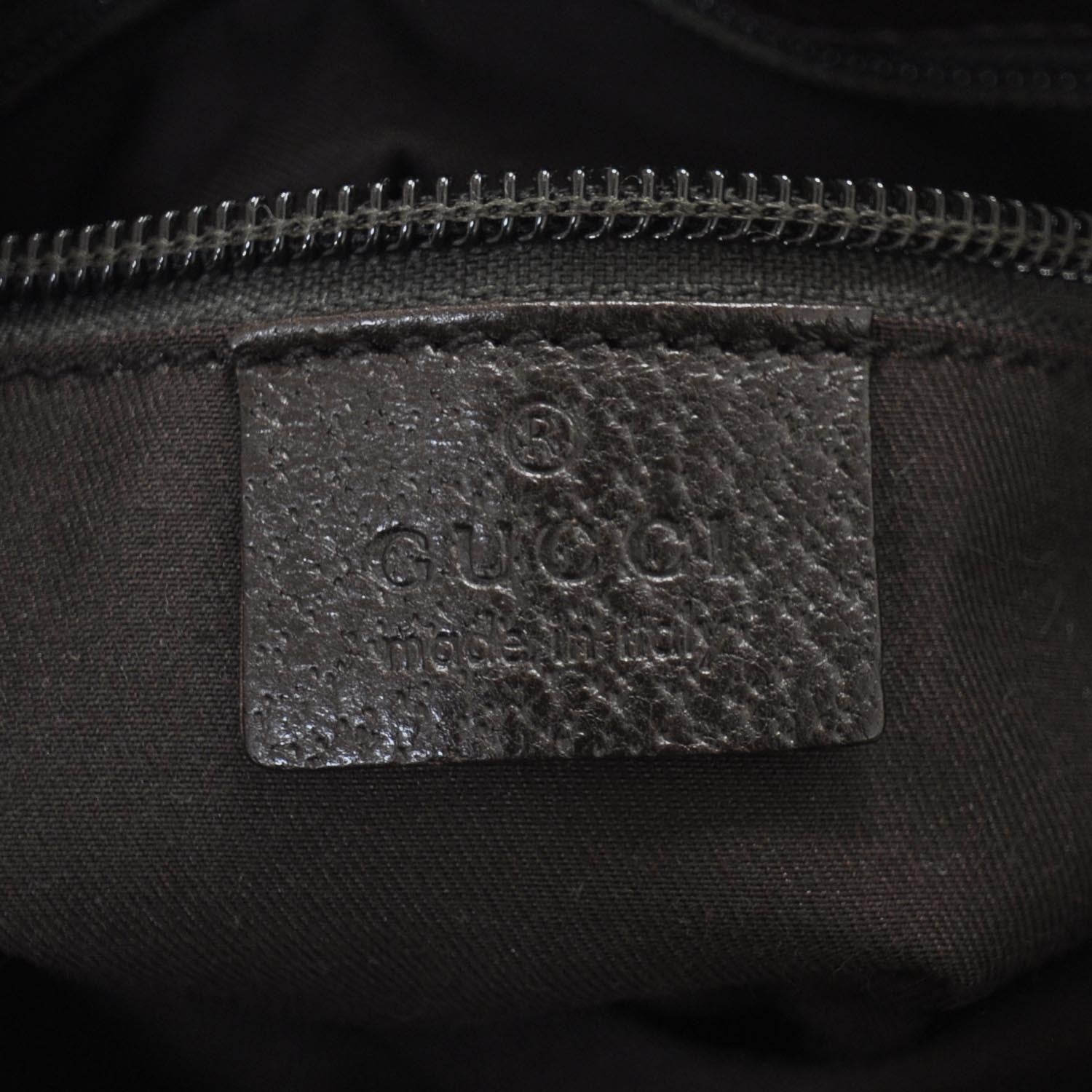 Gucci Monogram Flat Messenger Bag Ebony 7 of 8