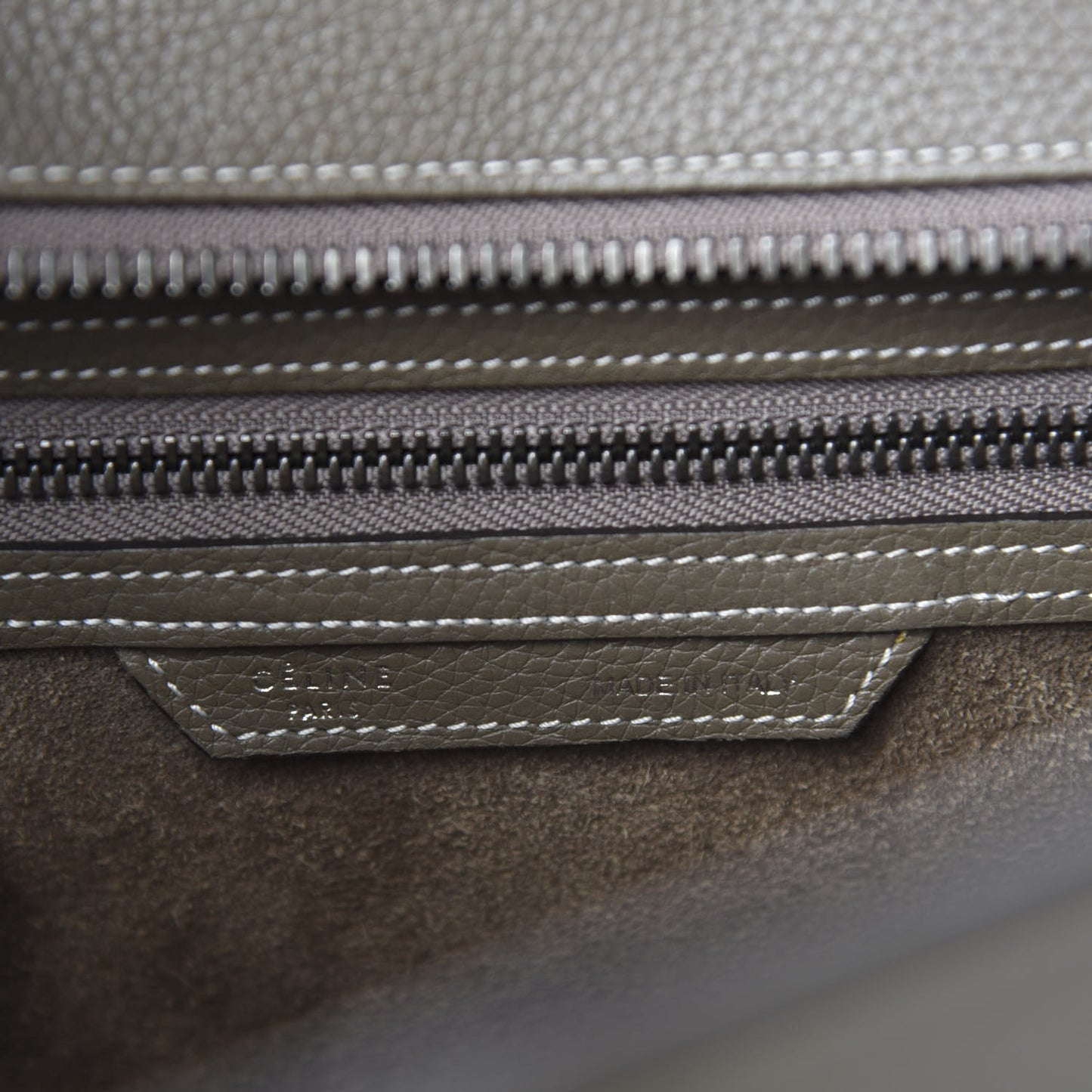 Drummed Calfskin Micro Luggage Souris