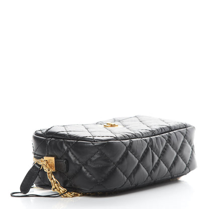 Chanel Aged Calfskin Quilted Mini Reissue Camera Case Black 4 of 10