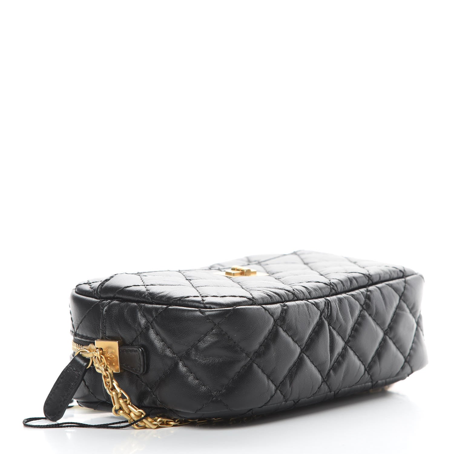 Chanel Aged Calfskin Quilted Mini Reissue Camera Case Black 4 of 10