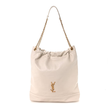 Saint Laurent Lambskin Matelasse Monogram Large Jamie Pochon Blanc Vintage 1 of 11