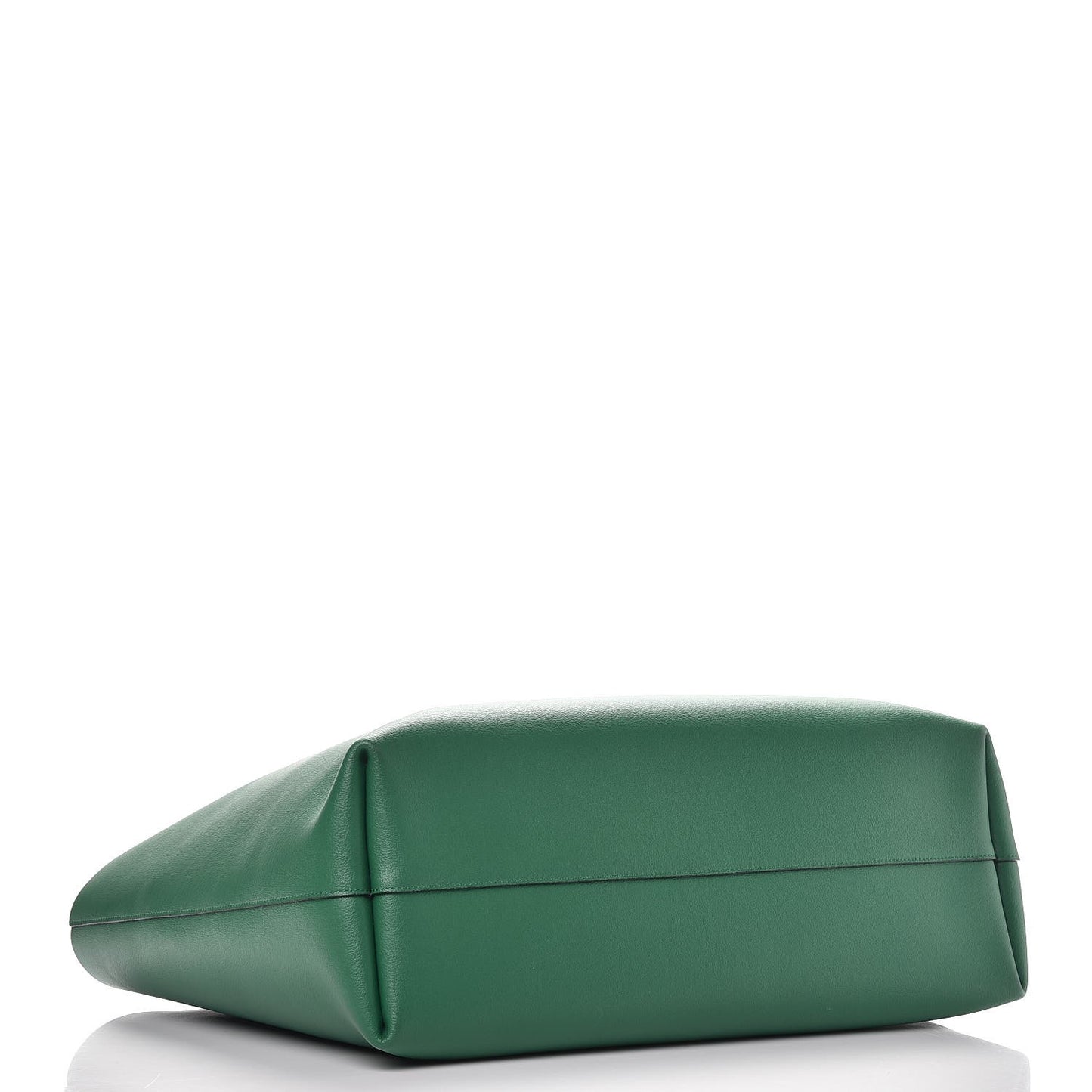 Calfskin Large Shopping Tote Emerald Green