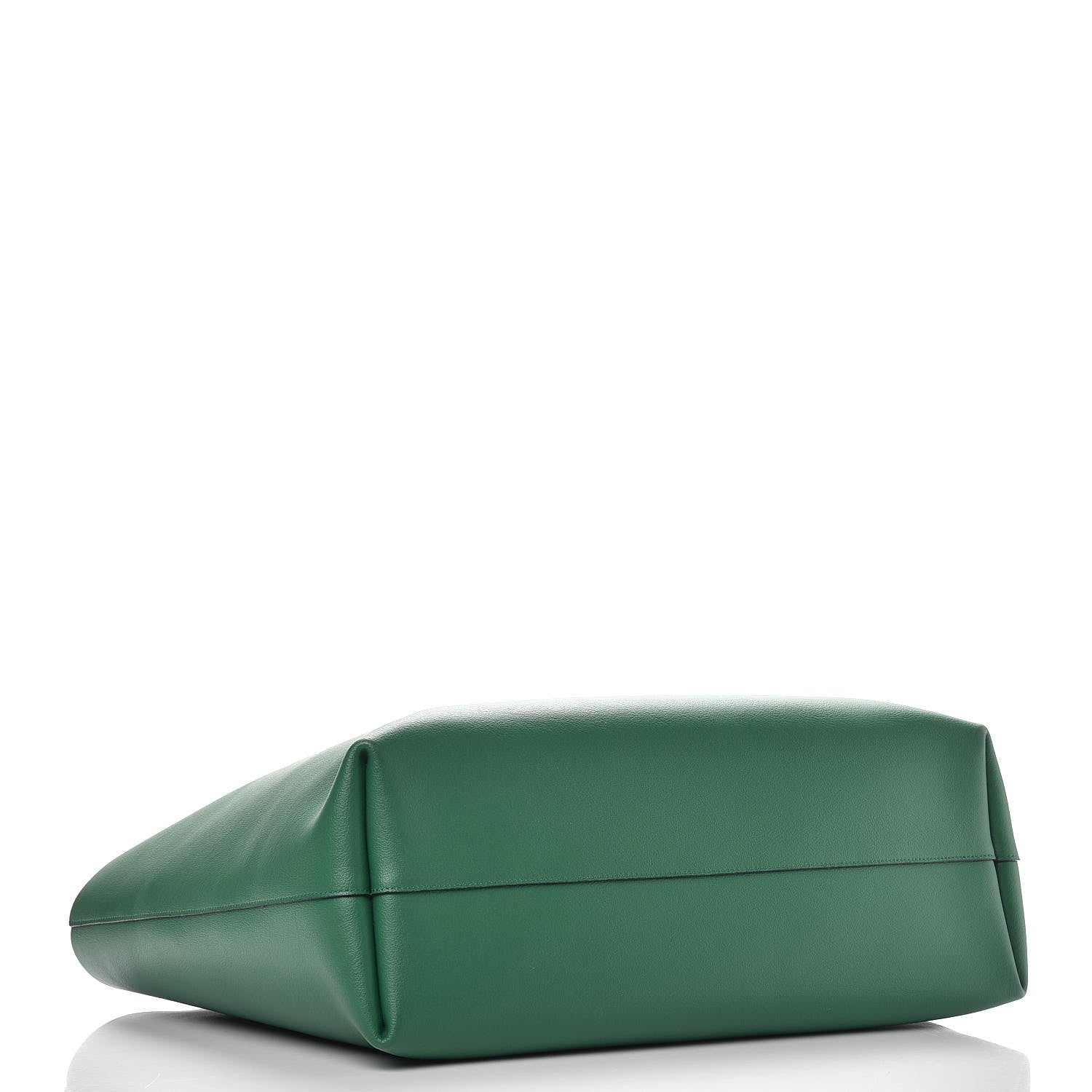 Saint Laurent Calfskin Large Shopping Tote Emerald Green 4 of 10