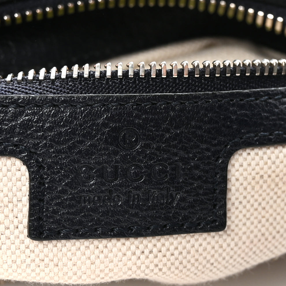 Gucci GG Supreme Monogram Textured Calfskin Web Large Attache Shoulder ...