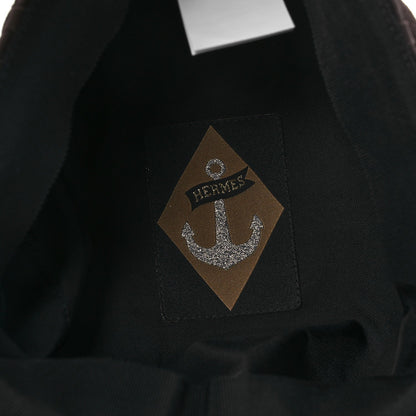 Hermes Suede Casquette Cabourg Cliquetis Cap 57 Marron Ebene 7 of 9