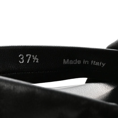 Prada Nappa Padded Blow 20mm Slingback Sandals 37.5 Black 9 of 9