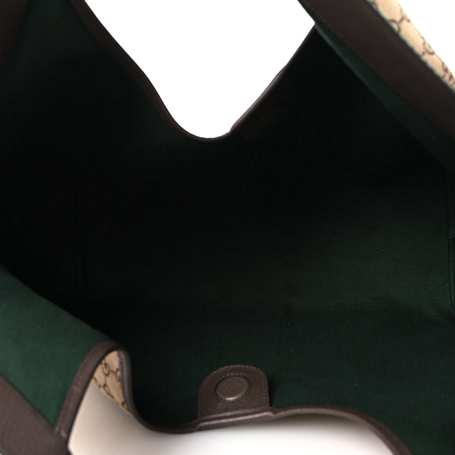 Gucci GG Monogram Web Large Giglio Tote Beige Brown 6 of 12