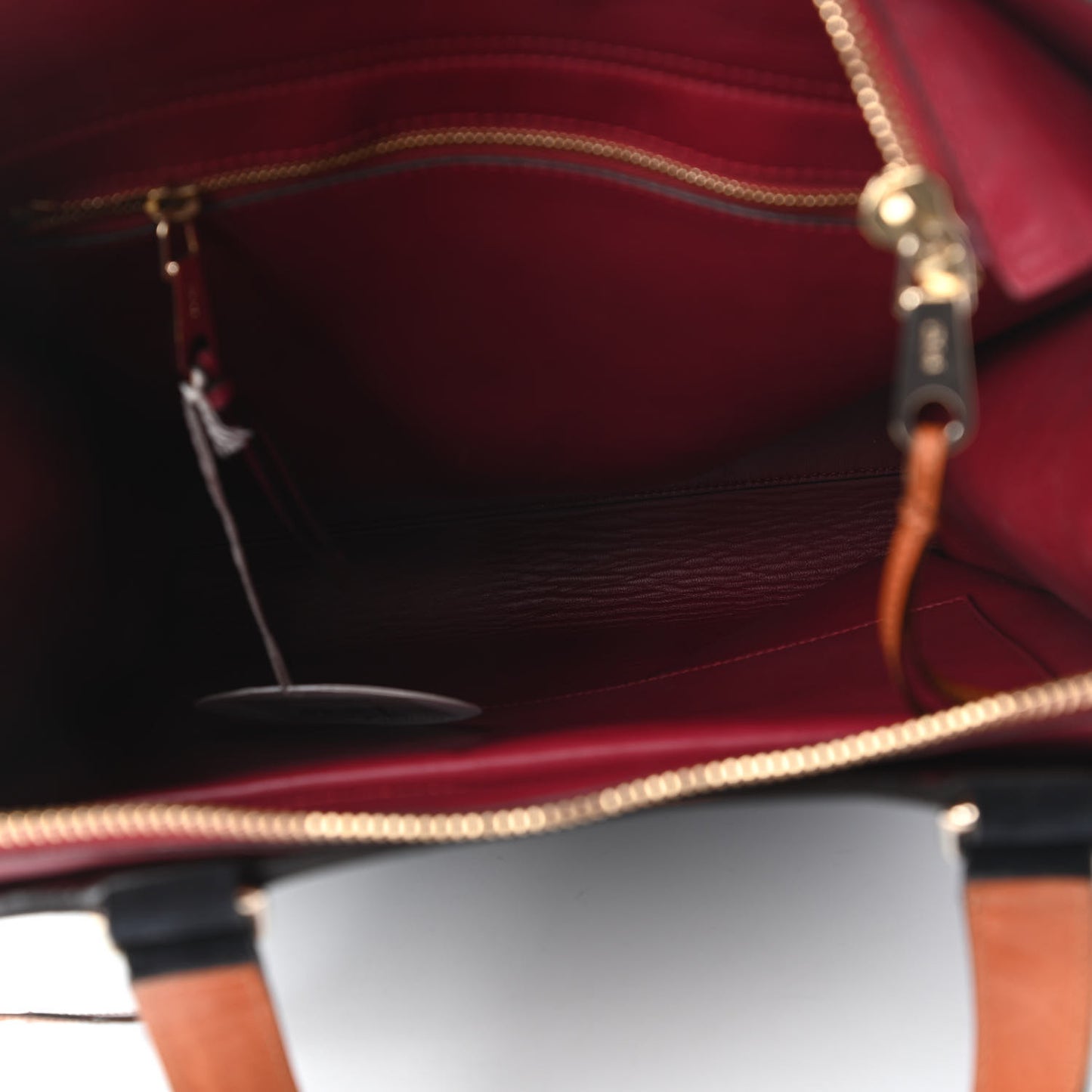 Suede Calfskin Lina Tote Ink Blue
