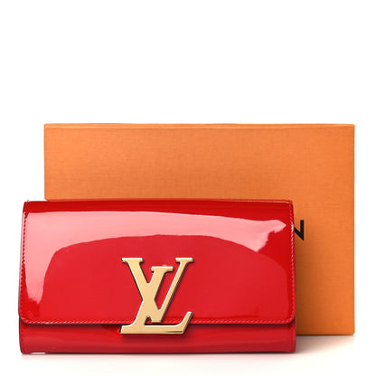 Louis Vuitton Patent Louise Clutch Cherry 7 of 7