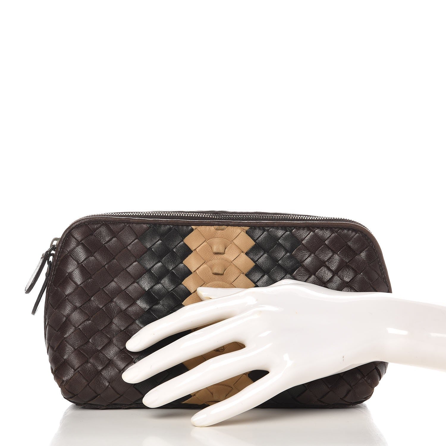Bottega Veneta Nappa Intrecciato Cosmetic Case Multi 2 of 7