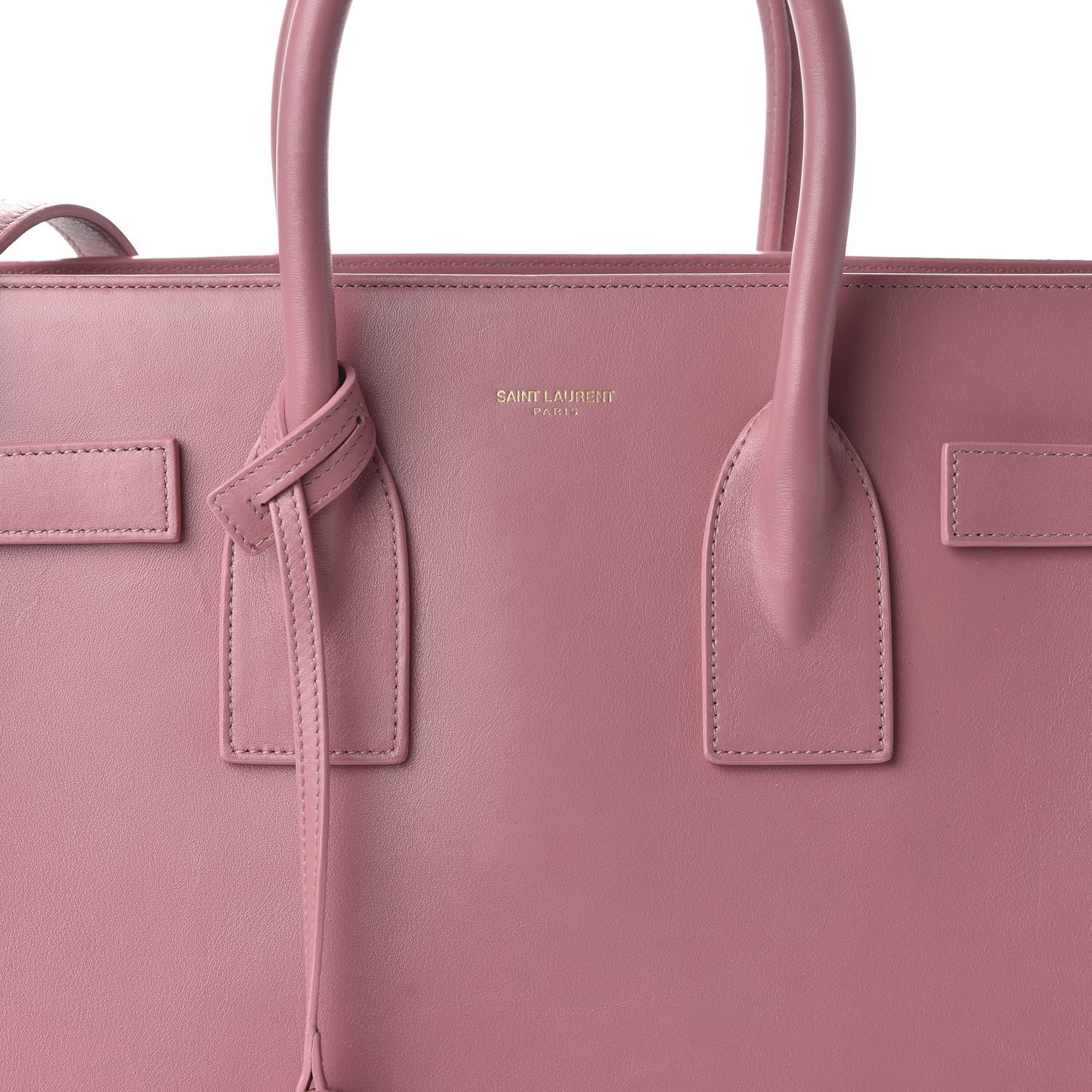 Saint Laurent Calfskin Small Sac De Jour Dark Rose 9 of 9