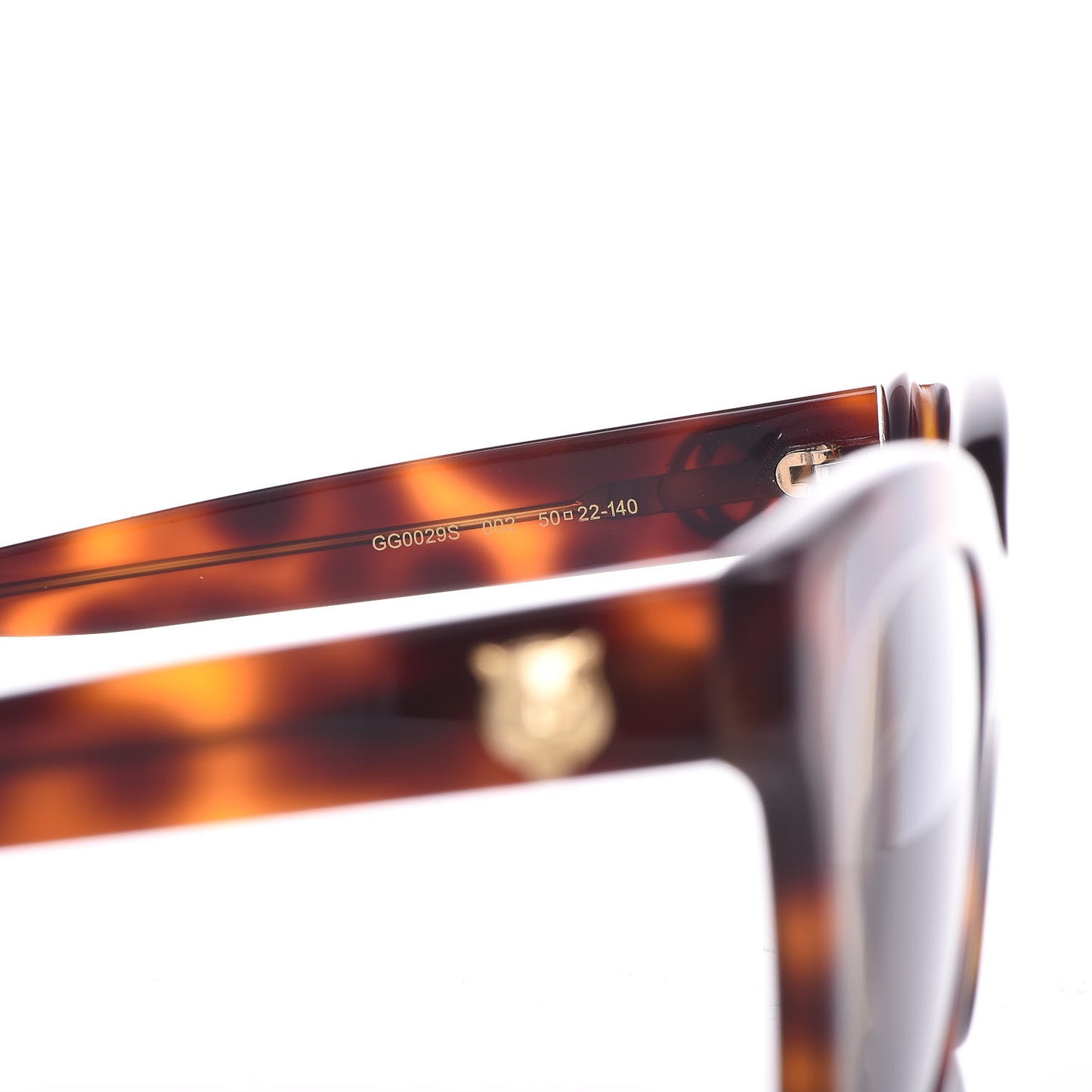 Acetate Square Frame Sunglasses GG0029S Tortoise