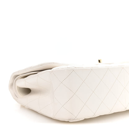 Chanel Caviar Quilted Jumbo Double Flap White 9 of 11