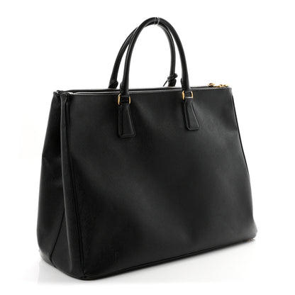 Prada Saffiano Lux Extra Large Galleria Double Zip Tote Black 3 of 11