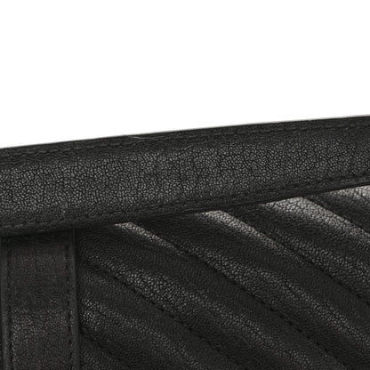 Saint Laurent Sheepskin Matelasse Chevron Monogram Monochrome Large College Satchel Black 13 of 15
