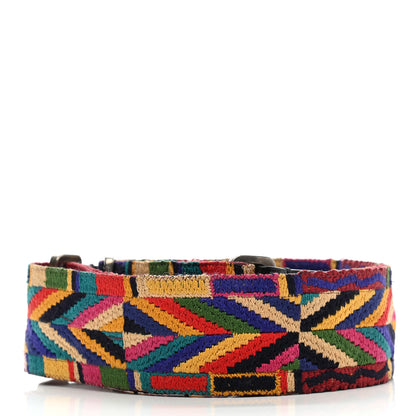 Valentino Garavani Canvas Native Couture 1975 Embroidered Rockstud Guitar Strap Multicolor 2 of 5
