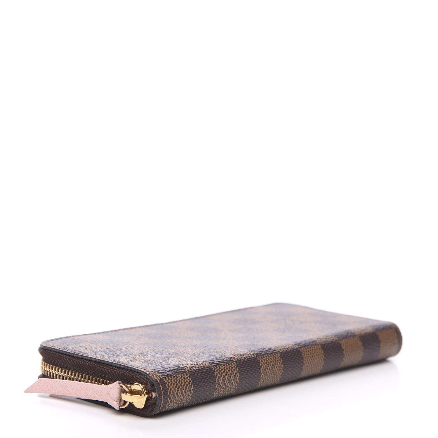 Louis Vuitton Damier Ebene Clemence Wallet Rose Ballerine 3 of 6