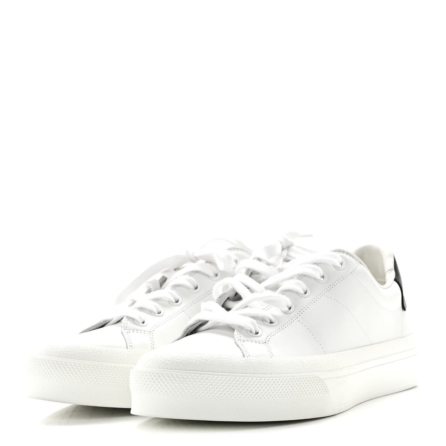 Calfskin Womens City Sport Sneakers 40 White Black