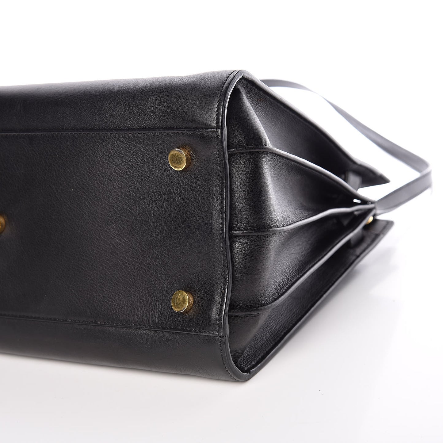 Calfskin Small Sac De Jour Black