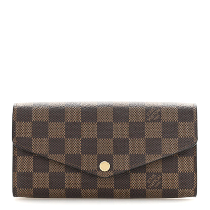 Louis Vuitton Damier Ebene Sarah Wallet NM 1 of 10