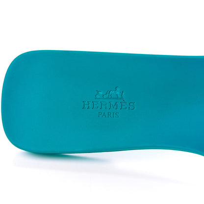 Hermes Rubber Aloha Sandals 39 Bleu Vif 6 of 11
