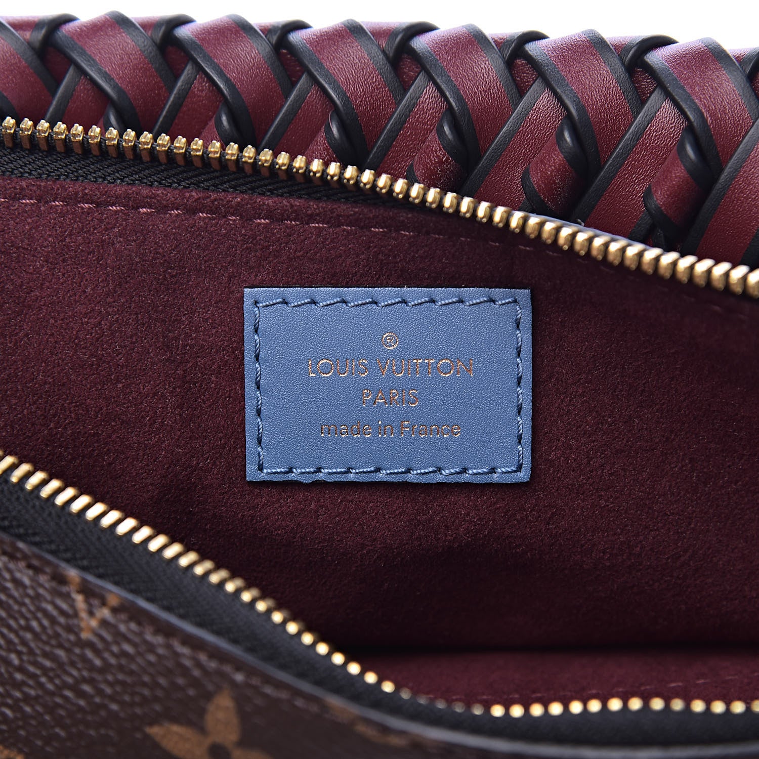 Louis Vuitton Monogram Beaubourg Hobo Mini Bordeaux Red Peach Safran Blue Jean Blue 6 of 11