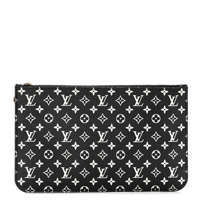 Louis Vuitton Monogram Giant Jungle Neverfull MM GM Pochette Black 1 of 9