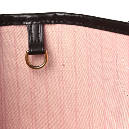 Louis Vuitton Damier Ebene Neo Neverfull MM Rose Ballerine 11 of 11